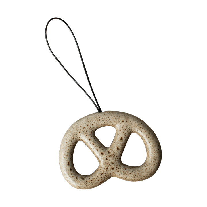 Hanging pretzel decorative ornament - Beige - DBKD