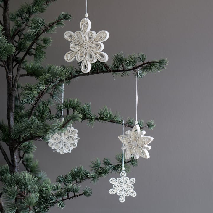 Light Flake snowflake white, large Ø12 cm DBKD