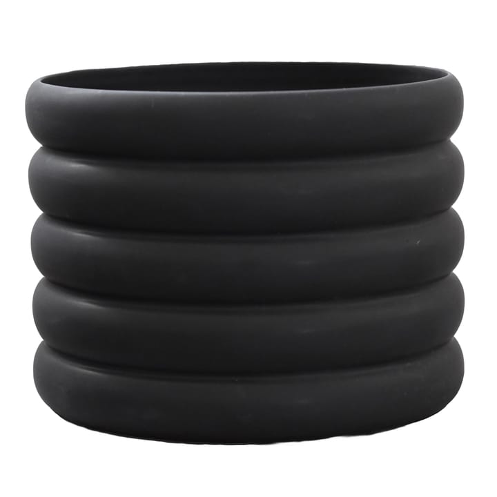 Mud flower pot black, Large, Ø 20 cm DBKD