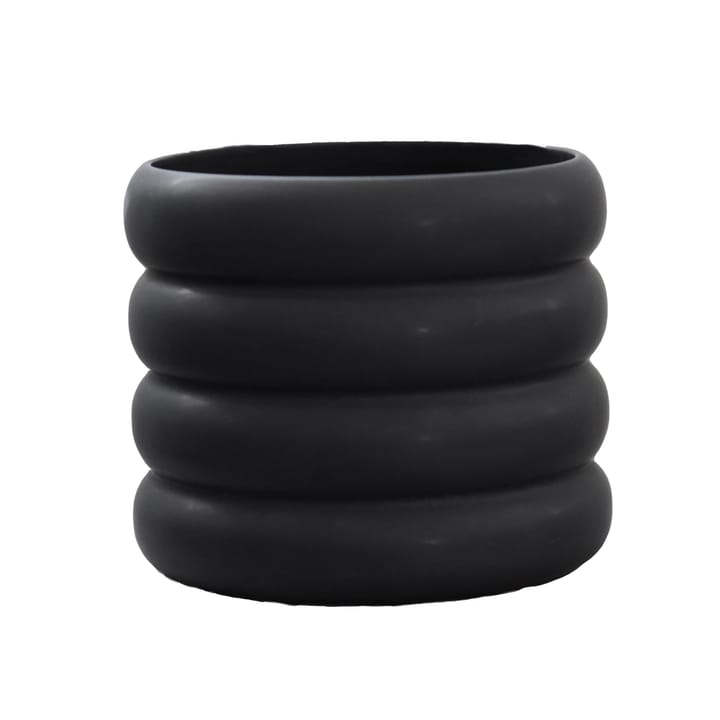 Mud flower pot black, Medium, Ø 14 cm DBKD