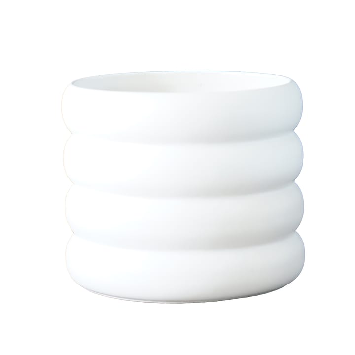 Mud flower pot white - Medium, Ø 14 cm - DBKD