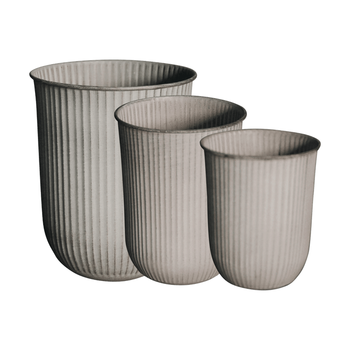 Out stripe flower pot 3-pack, Beige DBKD