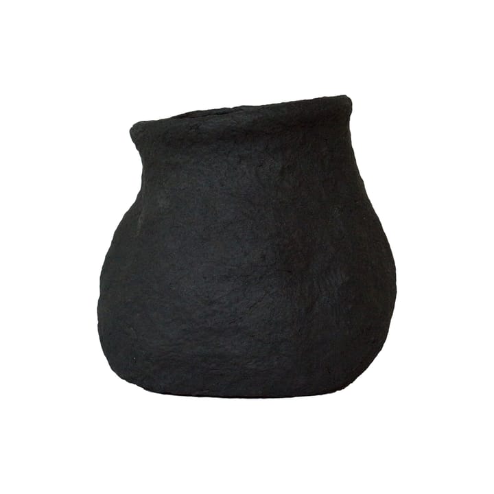 Paper flower pot black, mini Ø13 cm DBKD