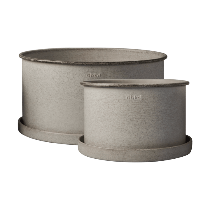 Plant bowl flower pot 2-pack, Beige DBKD