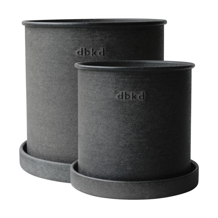 Plant pot small 2-pack - Black - DBKD