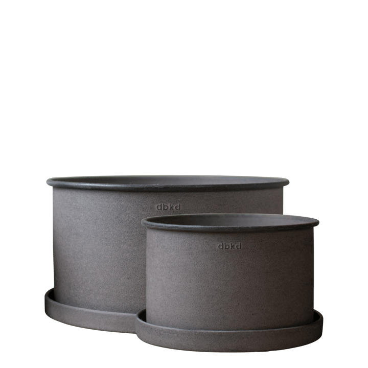 Plant pot with Saucer 2-pack, Brown DBKD