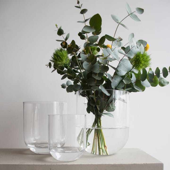 Simple glass vase large, Clear DBKD