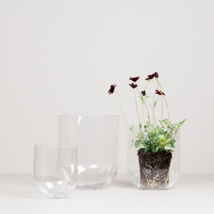 Simple glass vase large, Clear DBKD