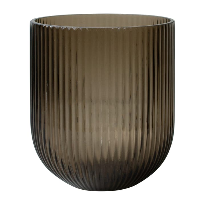 Simple Stripe glass vase brown, Medium DBKD