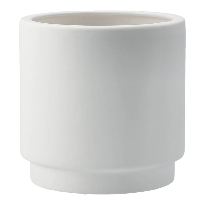 Solid flower pot white, medium Ø16 cm DBKD