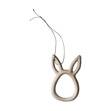 Sprinkle rabbit Easter ornament 8 cm - Beige - DBKD