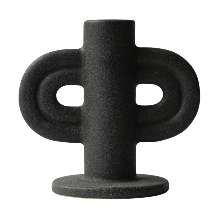 Swirl Similar candle holder, Black DBKD