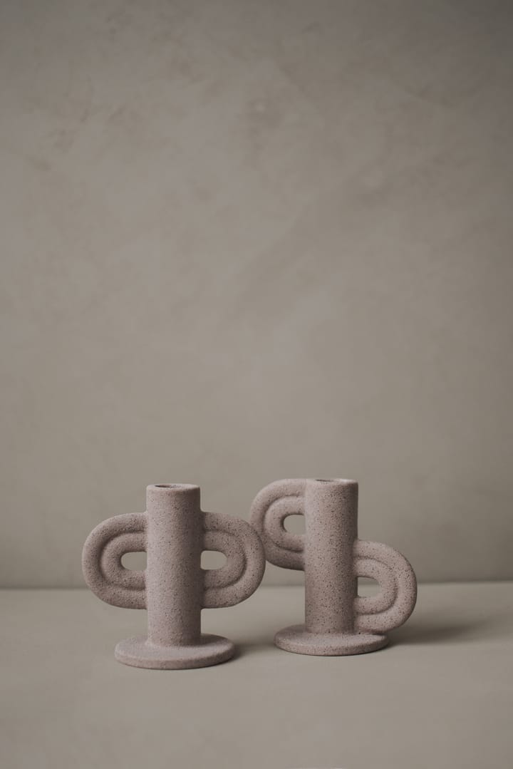 Swirl Similar candle holder, Nude DBKD