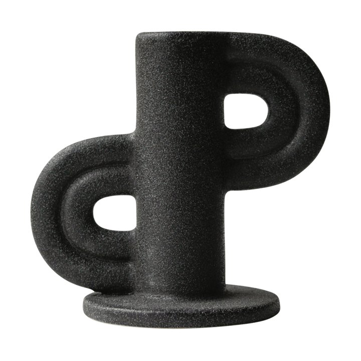 Swirl Slide candle holder, Black DBKD