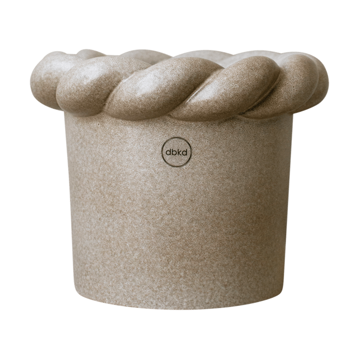 Twine flower pot Ø14 cm - Beige - DBKD