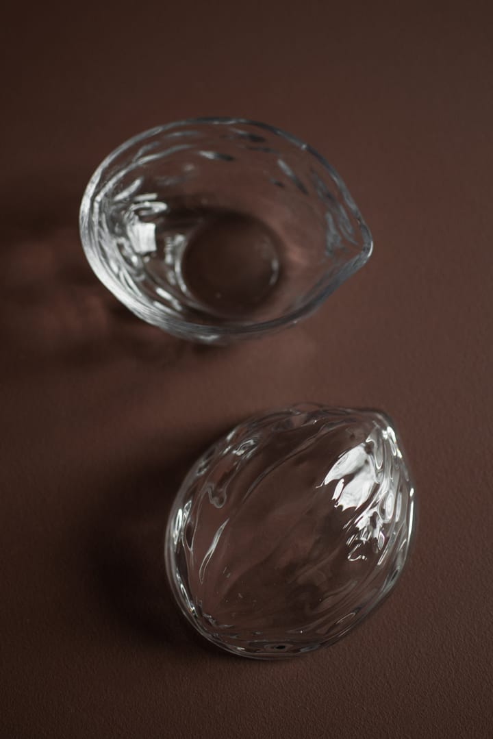 Walnut bowl with lid, Clear DBKD