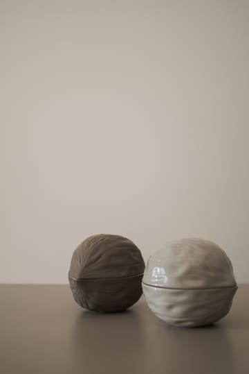 Walnut bowl with lid - Dust - DBKD