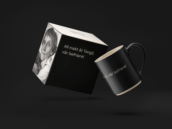 Astrid Lindgren mug 'All makt åt Tengil', Swedish text Design House Stockholm