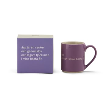 Astrid Lindgren mug, I am handsome - lila-swedish - Design House Stockholm