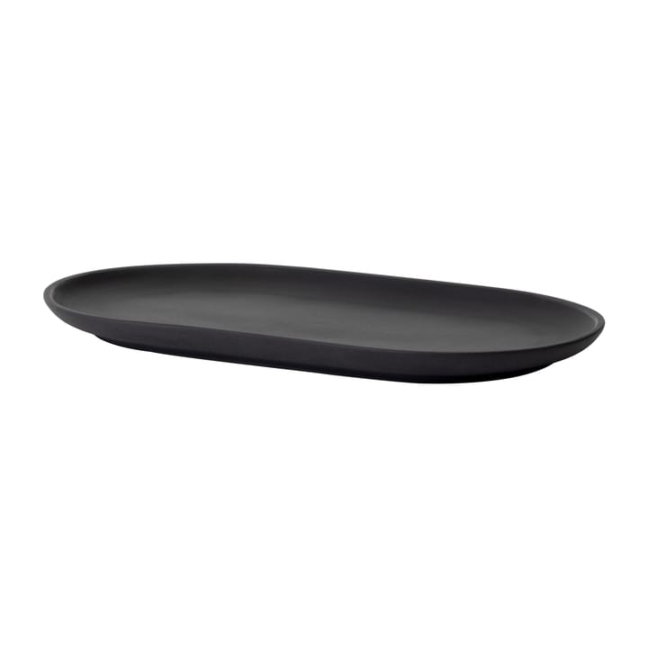 Sand plate oval 12.5x20 cm - Black clay - Design House Stockholm