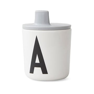 Design Letters beak lid to melamine cup - grey - Design Letters