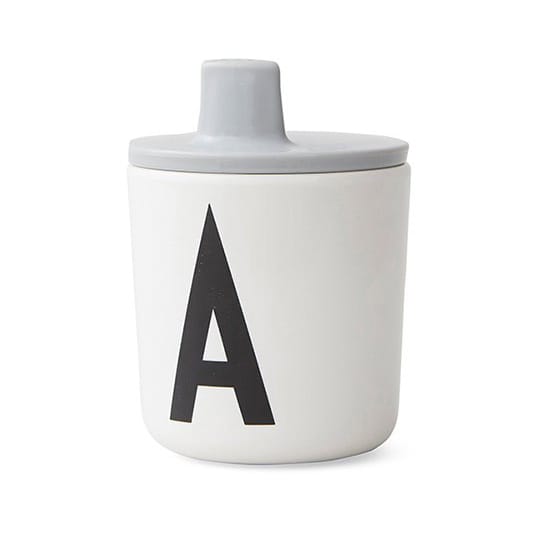 Design Letters beak lid to melamine cup, grey Design Letters