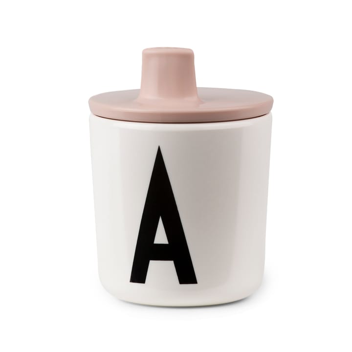 Design Letters beak lid to melamine cup, nude Design Letters