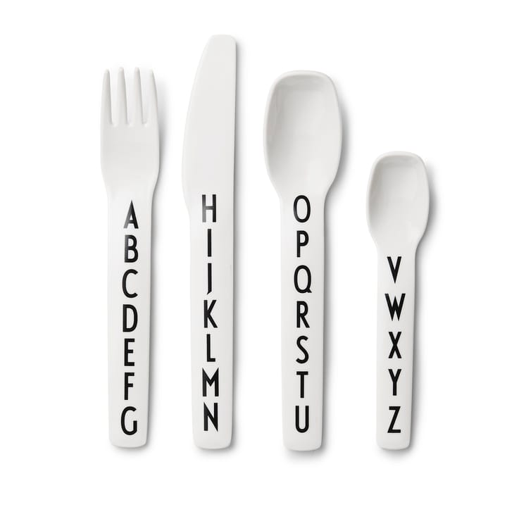 Design Letters children's cutlery melamine, 4 pieces Design Letters