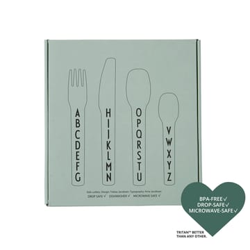 Design Letters children's cutlery melamine - green - Design Letters