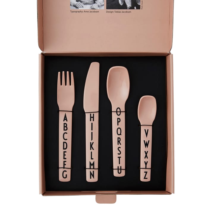 Design Letters children's cutlery melamine, Nude Design Letters