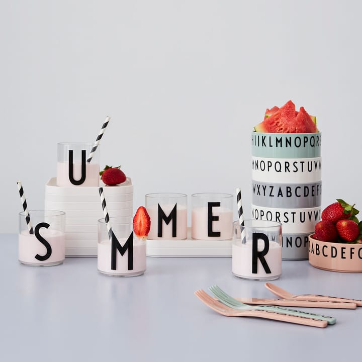 Design Letters children's cutlery melamine, Nude Design Letters