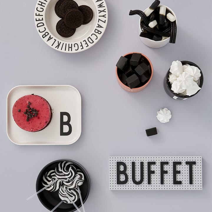 Design Letters children's dinnerware set, E Design Letters