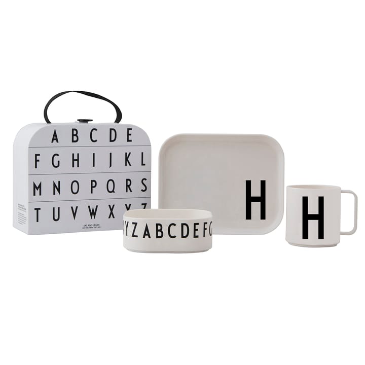 Design Letters children's dinnerware set - H - Design Letters