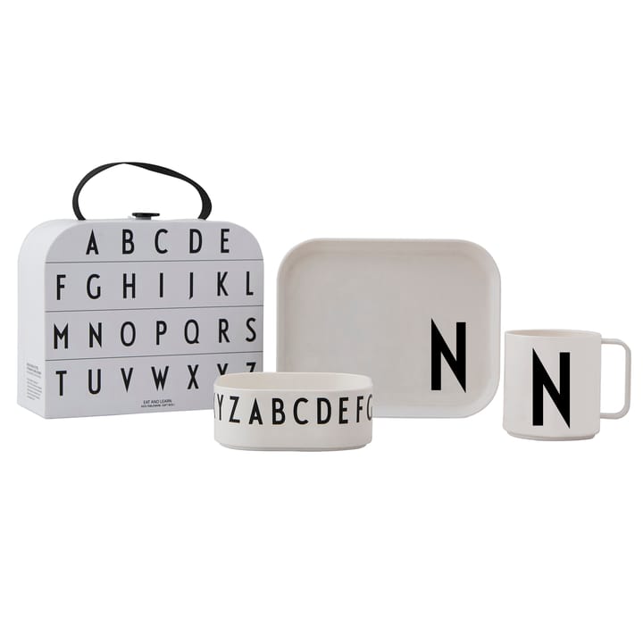 Design Letters children's dinnerware set - N - Design Letters