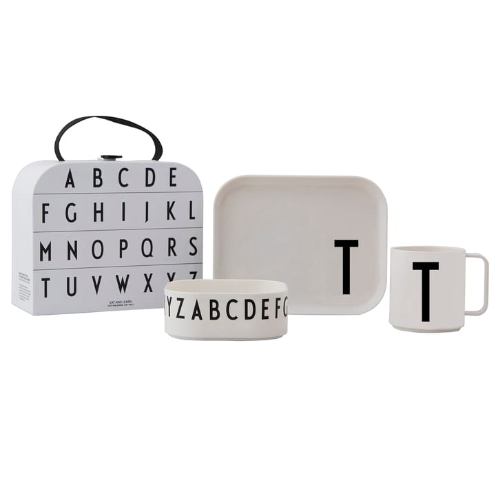 Design Letters children's dinnerware set - T - Design Letters