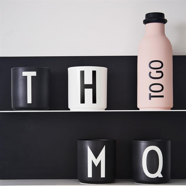 Design Letters cup black, K Design Letters