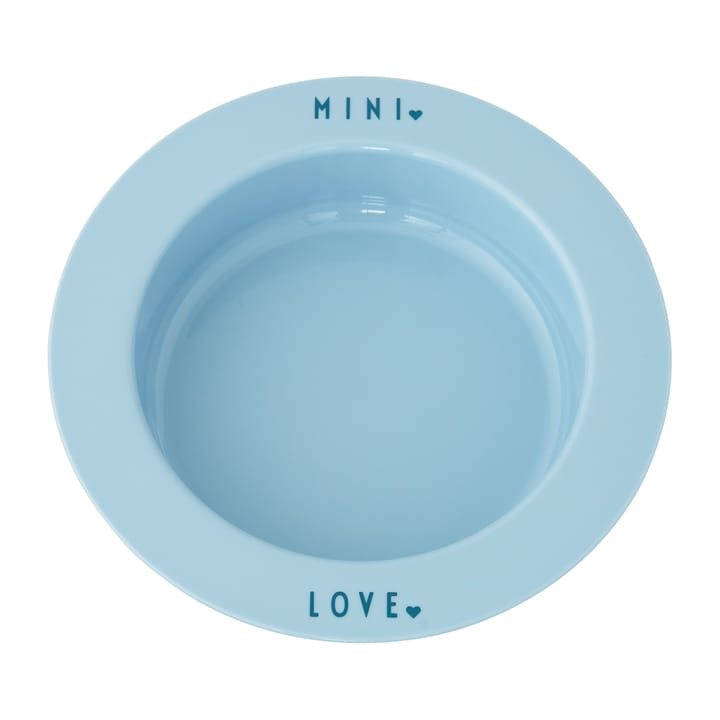 Design Letters deep  plate favourite mini, Light blue-love Design Letters