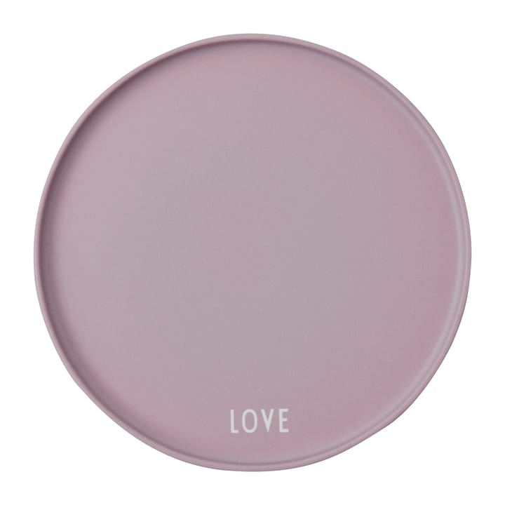 Design Letters favourit plate Ø22 cm - Love-lavender - Design Letters