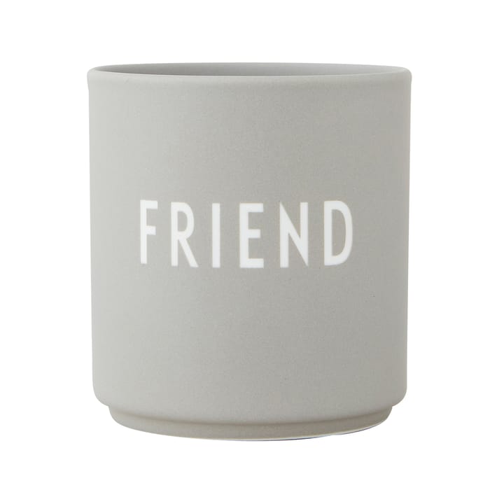 Design Letters favourite cup 25 cl - Friend-cool grey - Design Letters