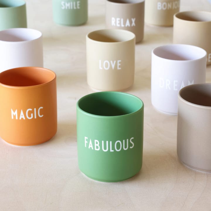 Design Letters favourite cup 25 cl, Green Design Letters