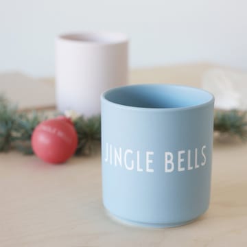 Design Letters favourite cup 25 cl - Jingle bells-light blue - Design Letters