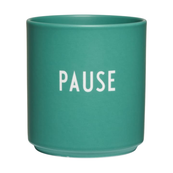 Design Letters favourite cup 25 cl, Pause-antique green Design Letters