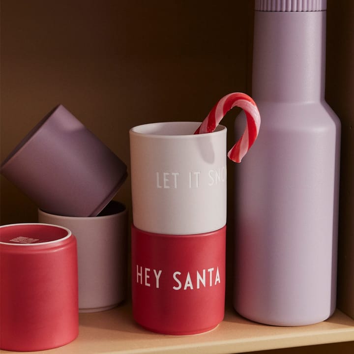 Design Letters favourite cup 25 cl, Santa-faded rose Design Letters