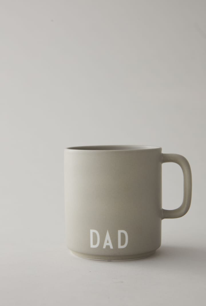 Design Letters favourite cup with handle 25 cl, Cool grey Design Letters