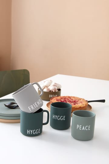 Design Letters favourite cup with handle 25 cl - Friend-grey - Design Letters