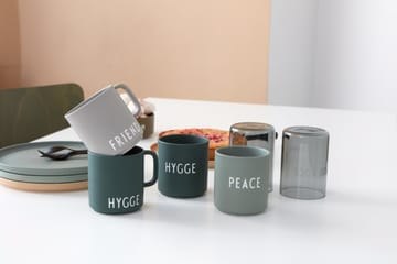 Design Letters favourite cup with handle 25 cl - Hygge-dark green - Design Letters