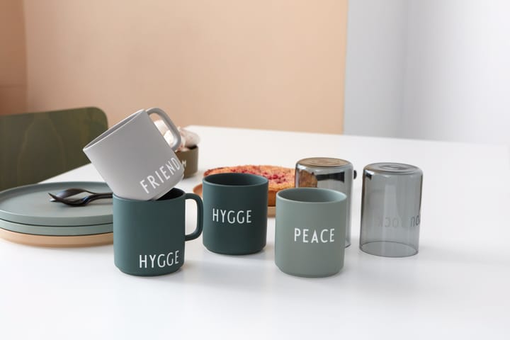 Design Letters favourite cup with handle 25 cl, Hygge-dark green Design Letters