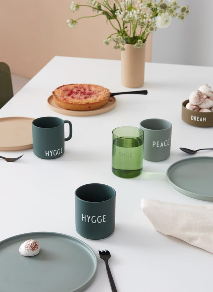 Design Letters favourite cup with handle 25 cl, Hygge-dark green Design Letters