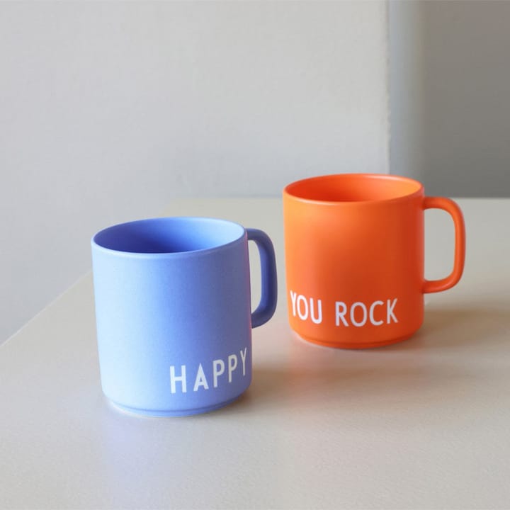 Design Letters favourite cup with handle 25 cl, Orange Design Letters