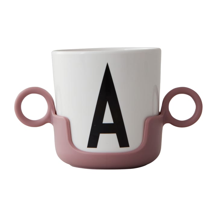 Design Letters handle for cup, Ash rose Design Letters